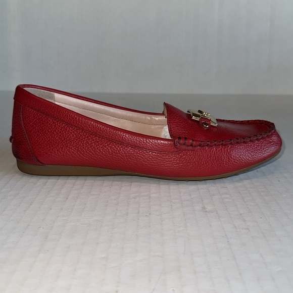 Kate Spade Carmen Red Leather Loafers - Picture 7 of 12